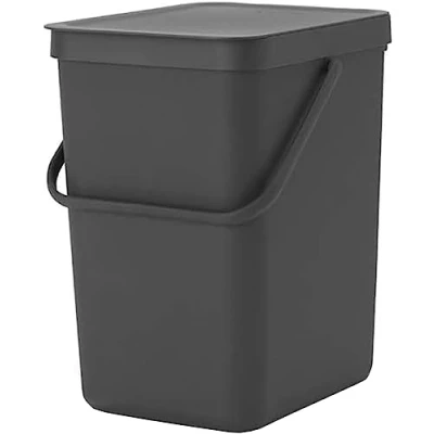 Obrázek Brabantia Sort &amp; Go odpadkový koš, plast, šedá, 25 litrů