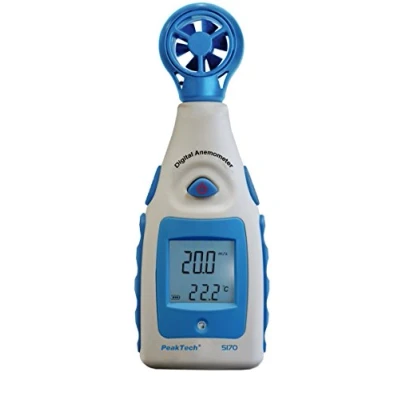 Obrázek PeakTech Křídlové kolo Anemometr Digital, měřič větru pro rychlost v uzlech a s dodatečným měřením teploty, 1 kus, P 5170