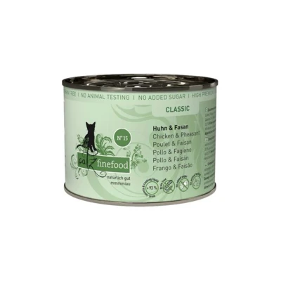 Obrázek Konzerva CATZ FINEFOOD s kuřecím a bažantím masem 200g
