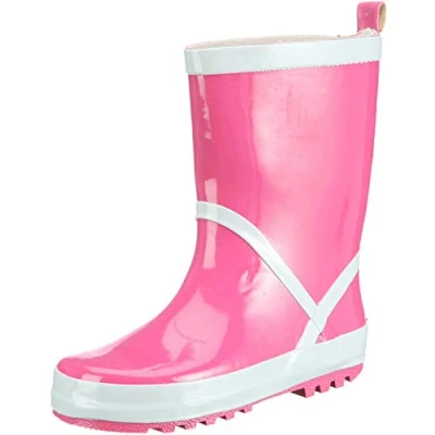 Obrázek Playshoes Unisex dětské gumové holínky krokodýl, Tmavorůžová