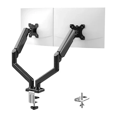 Obrázek GRIFEMA držák monitoru 2 monitory, pro obrazovku 1332 palců, stojan na Monitor Dual rameno nastavitelná výška otočný, max. 9 kg, obrazovky Vesa 75 x 75/100 100