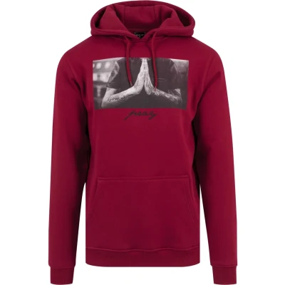 Obrázek Mister Tee PRAY Mikina s kapucí, Muži, Velikost: XS, Ruby
