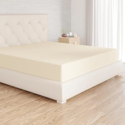 Obrázek Amazon Basics napínací prostěradlo, 180 x 200 30 cm, mikrovlákno, prostěradlo výška matrace do béžové