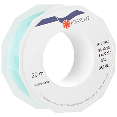 Obrázek Dárek 40 mm 20 m Dream pásek s drát, mátově Zelená