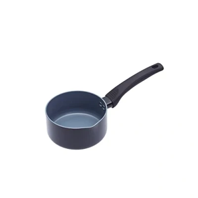 Obrázek MASTER CLASS Hrnec na mléko s porcelánem potažený 14 cm z hliníku ve stříbrné barvě, 12 x 17 22