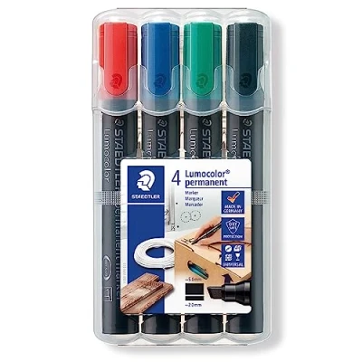 Obrázek STAEDTLER Permanentní popisovač 350 WP4 Lumocolor , doplňovací, box se 4 barvami