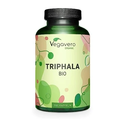 Obrázek Kapsle Triphala Bio Vegavero® 180 kapslí vysoké dávky 650 mg v jedné kapsli prášek z Indie Vegan bez přísad