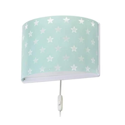 Obrázek Dalber dětská nástěnná lampa, lampa nástěnné svítidlo hvězdy zelená
