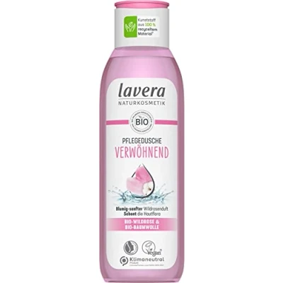 Obrázek lavera sprchový gel hýčkající bio divoká růže a bavlna přírodní kosmetika veganský pH neutrální čistí obzvlášť jemně 1 x 250 ml