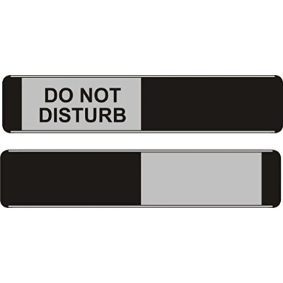 Obrázek Stewart Superior BA104 štítek na dveře s posuvníkem &quot;Do Not Disturb&quot; 255 x 52 mm hliník/PVC