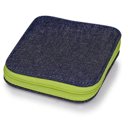 Obrázek Prym 651.243 651243 šicí sada džíny zip zelený denim Case, ušlechtilá ocel, zelená, jednotná velikost