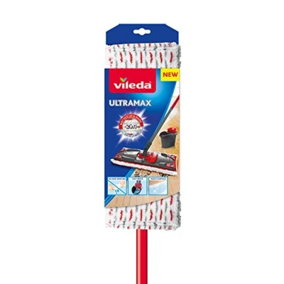 Obrázek Vileda mop na podlahu, mikrovlákno, červená/bílá, 7 x 14 105 cm