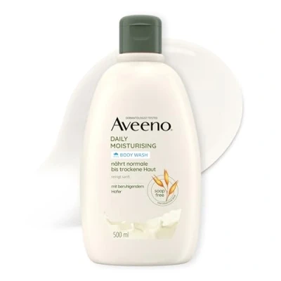 Obrázek Aveeno® Daily Moisturising veganský sprchový gel bez mýdla s uklidňujícím ovsem pro normální až suchou, citlivou pokožku
