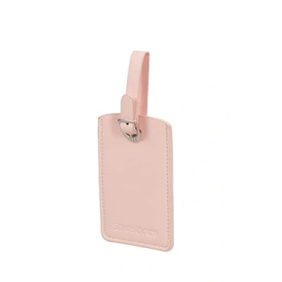 Obrázek Samsonite Global Travel Accessories, obdélníková visačka k zavazadlu (2x), 10 cm, růžová (světle růžová), Pale Rose Pink, na zavazadlo