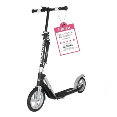 Obrázek HUDORA BigWheel Air 230 Scooter koloběžka s ruční brzdou / bez brzdy stabilní hliníkový skútr pneumatikami výškově nastavitelná městská až do 120 kg