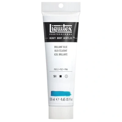 Obrázek Liquitex 4417570 Professional Heavy Body akrylová barva v umělecké kvalitě s vynikající stálostí na světle konzistenci, tuba 138 ml brilantní modrá