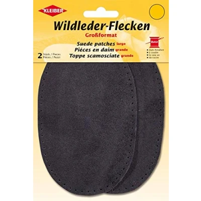 Obrázek Kleiber + Co.GmbH Wildlederflecken Gross, ca. 15,5 cm x 10 cm,Grau
