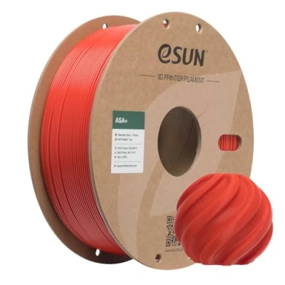 Obrázek eSUN ASA+ Filament 1,75 mm, vlákno pro 3D tiskárny, 1kg cívka (2,2 LBS) materiály červená