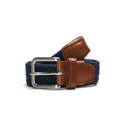 Obrázek Jack &amp; Jones Jacspring BELT Pletený pásek, Muži, Velikost: 105, Navy