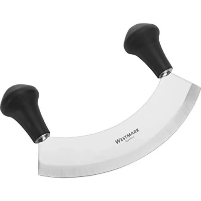 Obrázek Westmark Kráječ na bylinky a pizzu, s 1 čepelí, nerezová ocel/plast, stříbrná/černá, 12932270, 17 x 12,6 3,8 cm