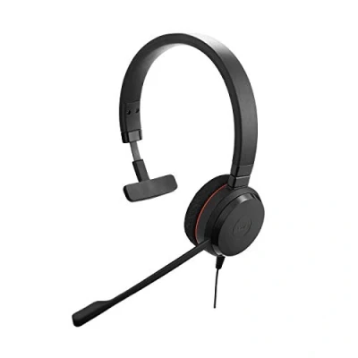 Obrázek Jabra Evolve 20 UC Mono Headset Unified Communications Headphones for VoIP Softphone with Pasivní Noise Cancellation USB C s ovladačem černá