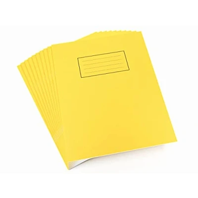 Obrázek Silvine EX103 Übungsheft liniert mit Rand 80 Seiten 229 x 178 mm 10 Stück gelb