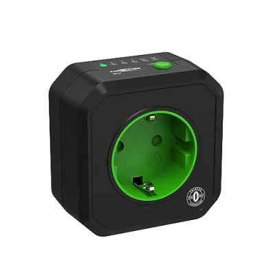 Obrázek Zásuvka s časovačem Ansmann AES1, energeticky úsporná zásuvka, černá