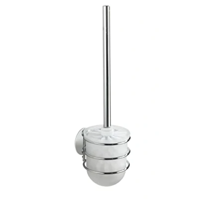 Obrázek WENKO Turbo Loc WC souprava držák na štětku, otevřený upevnění bez vrtání, 10 x 37,5 11,5 cm, chrom