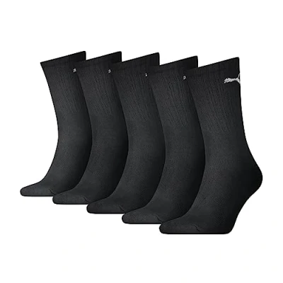 Obrázek PUMA Unisex Crew ponožky (5 ks v balení), černá