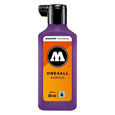 Obrázek Molotow ONE4ALL Refill akryl, barva 042 rybíz 180 ml, doplňovací inkoust pro permanentní popisovač