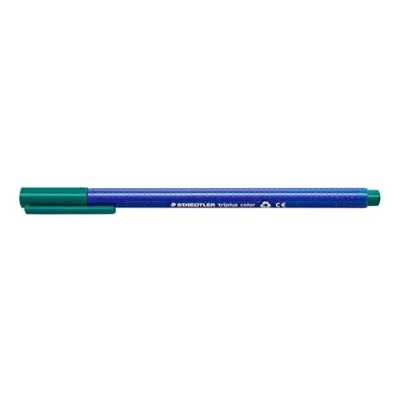 Obrázek Staedtler 323 38 fixy Triplus barva trojhranný dřík v kartonovém pouzdře, omyvatelné, cca 1 mm, 10 kusů, mořská zelená