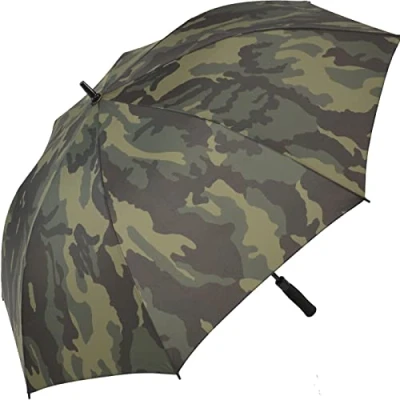 Obrázek iX brella Super Mini kapesní deštník s velkou střechou 94 cm maskáčový, Olivová, Golfový XXL