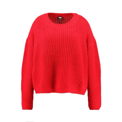 Obrázek Urban Classics Curvy Ladies WIDE Oversize Svetr, Ženy, Velikost: XXL, Fire red