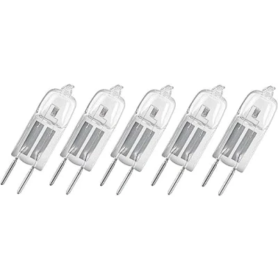 Obrázek Osram Balení 5 ks Halostar Starlite 64425 s 20 wattů 12 voltů G4 teplá bílá 2800 Kelvinů halogenová žárovka kolíkovou paticí stmívatelná 300 lumenů