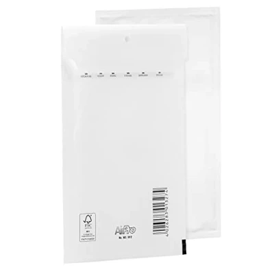 Obrázek Bantex Sada s 10 bublinkovými obálkami na čalounění zásilkové tašky B2 (225 x 140 mm) 12/B, bílé, dopisní obálky, nafukovací polstrované obálky se samolepicím uzávěrem