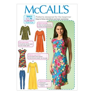 Obrázek McCall Pattern Company M7122 0Y0 vzor střihu, vícebarevný, Size Y (XSM SML MED)