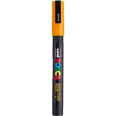 Obrázek uni ball PX156687000 POSCA 186515 zvýrazňovač s jemným kulatým hrotem, tmavě oranžový