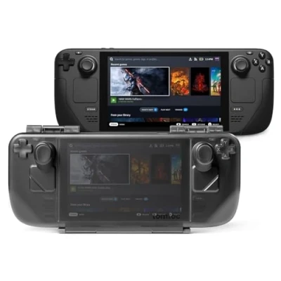 Obrázek tomtoc Slim Armor pouzdro pro Steam Deck/Steam Deck OLED, tenké robustní uložení ochranné Protective Case Cover s vojenskou ochranou a nabíjecí přípojkou