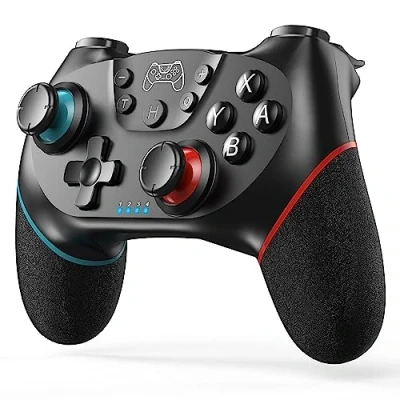 Obrázek ovladač aktualizace verze pro Switch/Switch 2/Lite/OLED, přepínač s probuzením, bezdrátový 6osým gyroskopem, Double Shock, Turbo a Screenshot