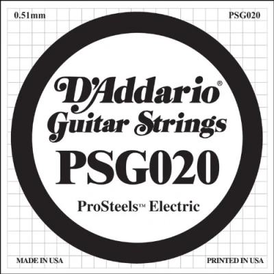 Obrázek D&#039; Addario PSG020 pro Steels Round Wound jednotlivá (struna .020 palců)