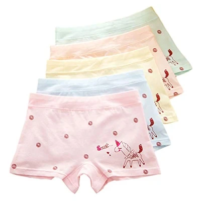 Obrázek XPXGMT 5er Pack Kinder Mädchen Pantys Unterhose Hipster Baumwolle Schlüpfer Unterwäsche Boxershorts Slips 3 5 Jahre(L)