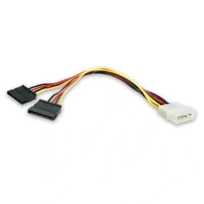 Obrázek StarTech. com SATA Y napájecí kabel Splitter Power s 2 x interní 1 Molex (konektor) (15 pin) zdířka 30 cm