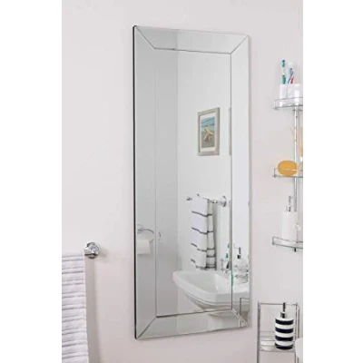 Obrázek MirrorOutlet Volle Länge Schwarz glänzend Spiegel/Hall Frisiertisch mit Premium Qualität...
