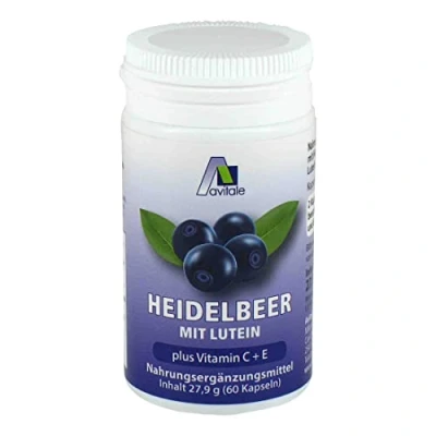 Obrázek Avitale HEIDELBEER KAPSELN borůvkové kapsle + lutein VIT.C E, 60 kusů, balení 1 ks
