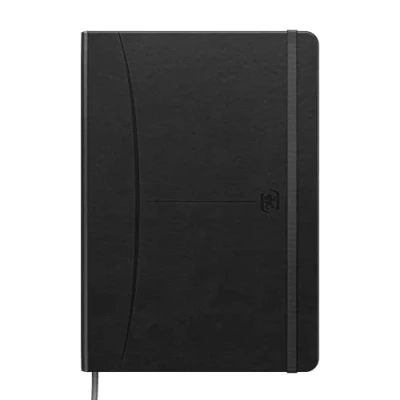 Obrázek Oxford Notizbuch A5 liniert, Signature, 160 Seiten, Hardcover mit Kunstleder, schwarz, 1 Stück