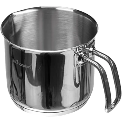 Obrázek INOXPRAN INOXMINI Milchtopf, Edelstahl, Grau, 12 cm