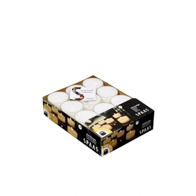Obrázek Spaas Maxi Unscented Tealights in Transparent Clear Cup, Hours Whit 24 Clearlights, Teelichter mit durchsichtigem Halter, ± 10 Stunden, ohne Duft weiß, Paraffinwachs, D 57 mm x H 28