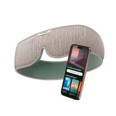 Obrázek HoomBand Ultimate Kabellose Schlafkopfhörer Bluetooth 5.0, 100% Verdunkelungsmaske, Klangtherapie, kostenlose hypnotische Geschichten, Meditation
