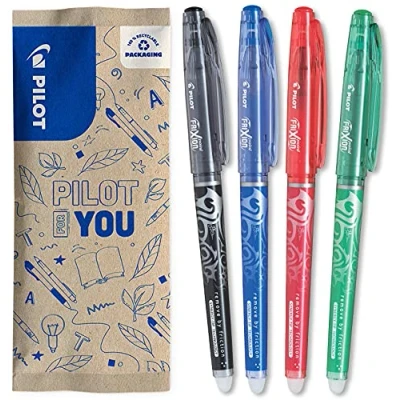 Obrázek Pilot 2264B3 FriXion Rollerball Point Promotion 3 ks (černá, modrá, červená) + 1 zdarma (různé a volitelné)