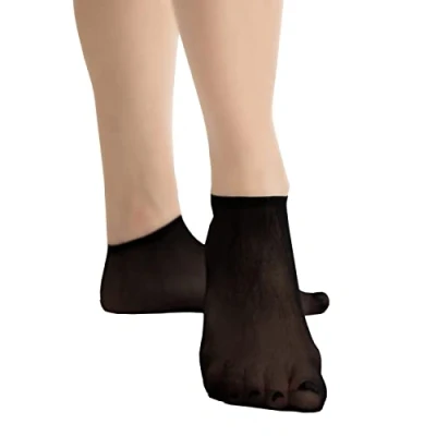 Obrázek Pedsox, 100 kusů jednorázových hygienických ponožek pro testování obuvi, unisex, jednotná velikost, černá